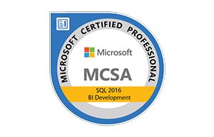 MCSA SQL SVR BI